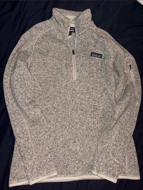 Patagonia Sweaters - Patagonia Half-Zip Heathered Light Gray Sweater